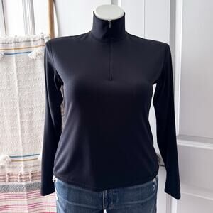 Patagonia Capilene Black Long Sleeve 1/4 Zip Vintage Pullover Top Women’s Medium